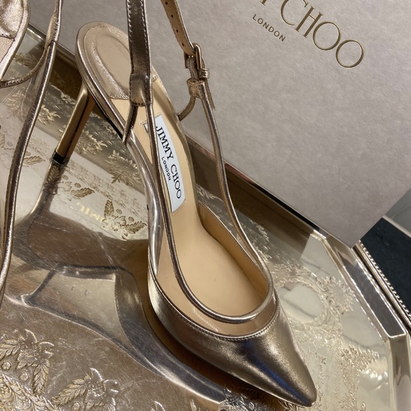 Fabulous Jimmy Choo Slingback Pumps Formal Dressy Heels - Picture 3 of 7